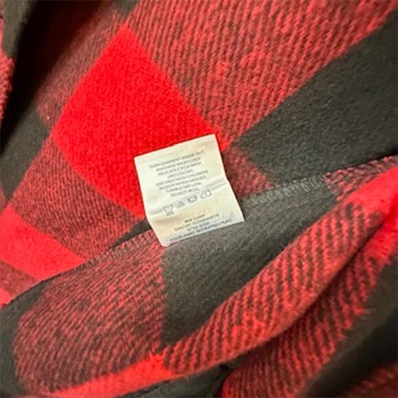Member's Mark Red/Black Buffalo Check Button-Front Shacket Women's Small NWT - Picture 8 of 9